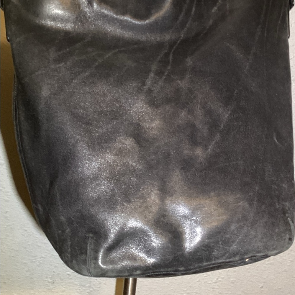 Coach vintage black leather large shoulder bag - Picture 12 of 12